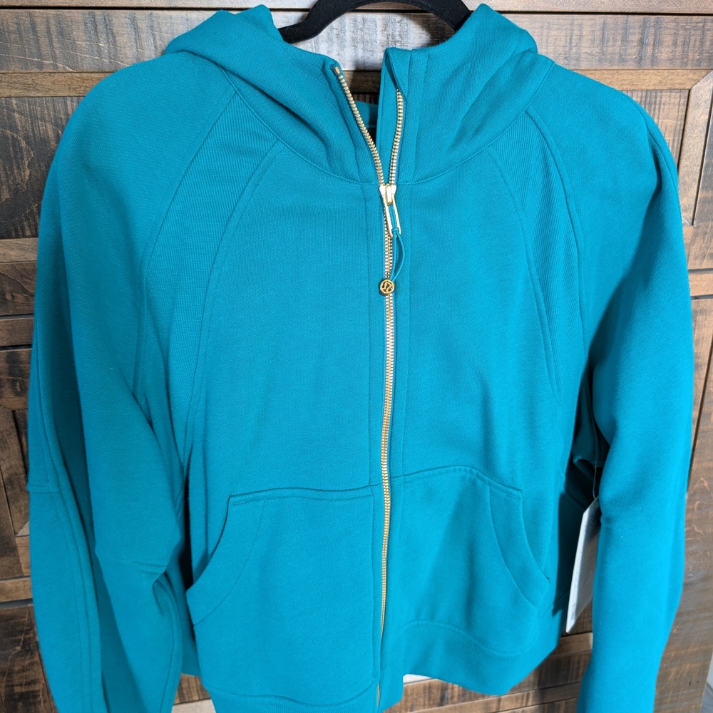 lululemon athletica Teal Zip-Up Sweater